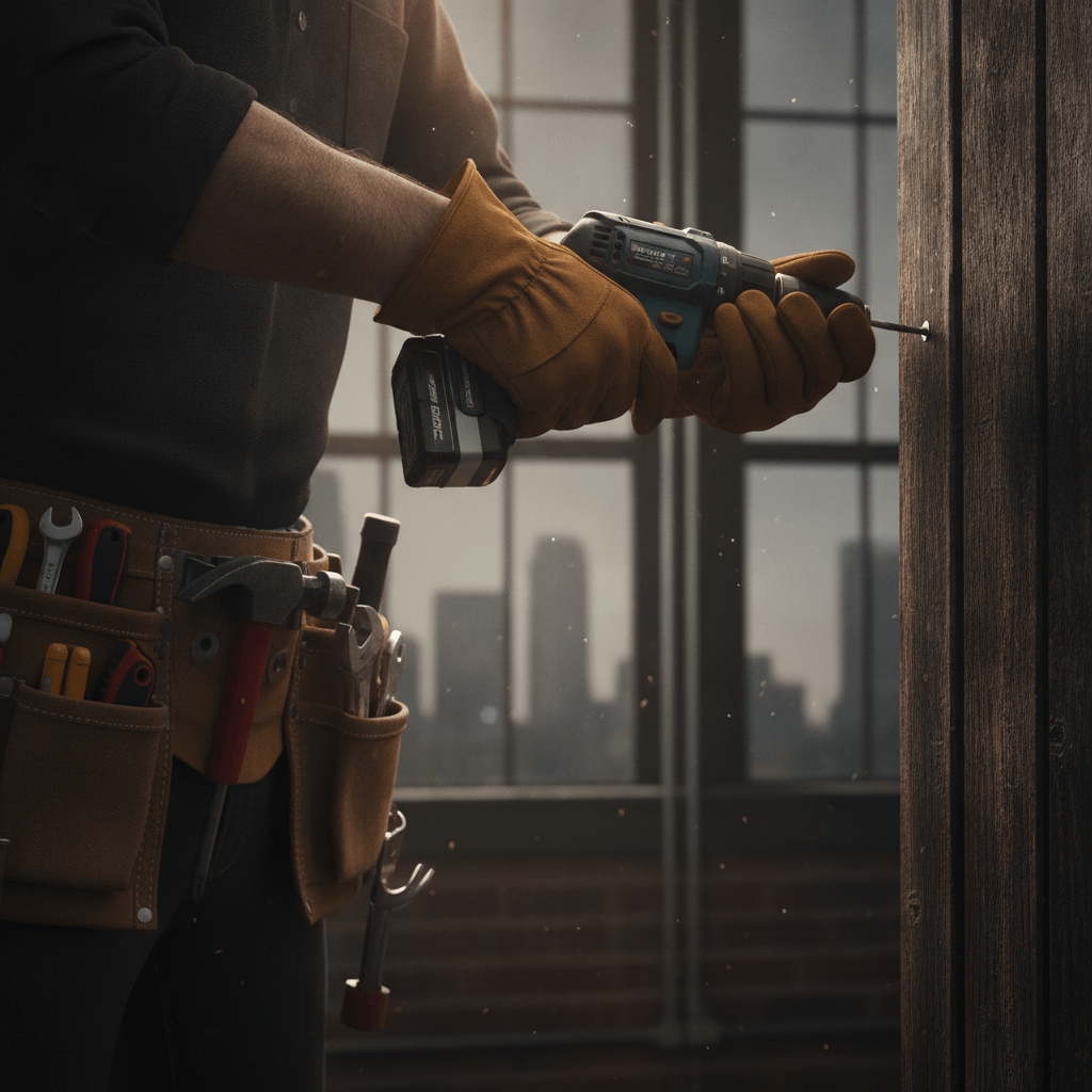 Handyman at work